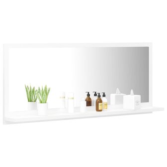Badkamerspiegel 90x10,5x37 cm spaanplaat wit 3