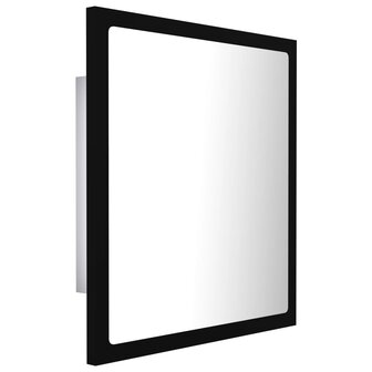 Badkamerspiegel LED 40x8,5x37 cm acryl zwart 8