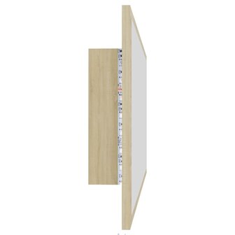 Badkamerspiegel LED 90x8,5x37 cm acryl sonoma eikenkleurig 5