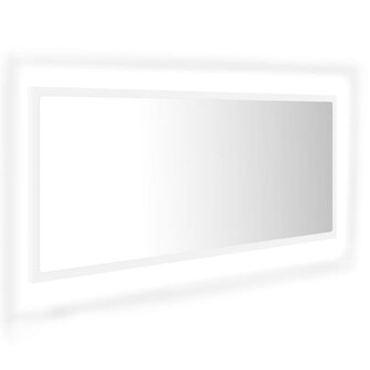 Badkamerspiegel LED 100x8,5x37 cm acryl wit 2