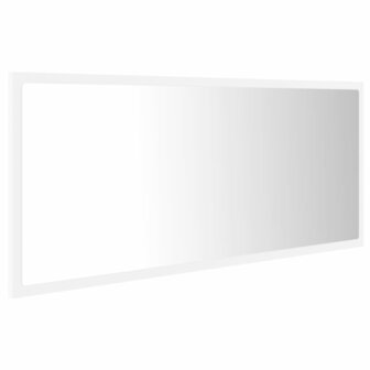 Badkamerspiegel LED 100x8,5x37 cm acryl wit 6