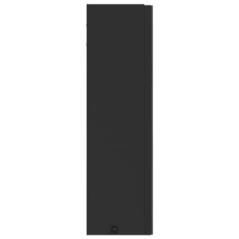 Badkamerkast met spiegel en LED 60x13x52 cm zwart 7