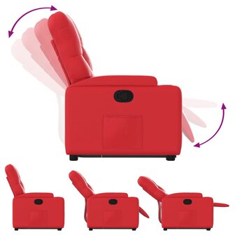 Sta-op-stoel kunstleer rood 6
