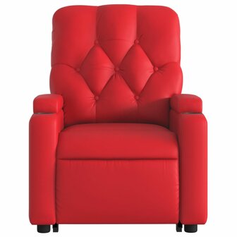 Sta-op-stoel kunstleer rood 8