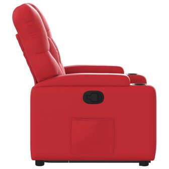 Sta-op-stoel kunstleer rood 9