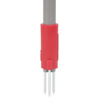 Onkruidsteker 93,5 cm gepoedercoat staal rood en grijs 4