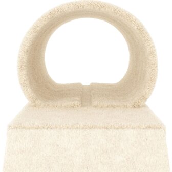 Kattenmeubel met tunnel en ladder 55,5 cm cr&egrave;mekleurig 6