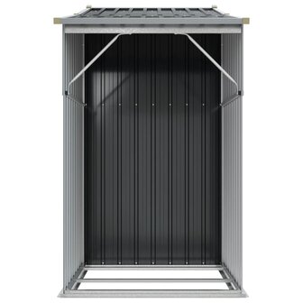 Tuinschuur 277x93x179 cm gegalvaniseerd staal antracietkleur 5