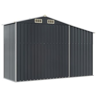 Tuinschuur 277x93x179 cm gegalvaniseerd staal antracietkleur 6