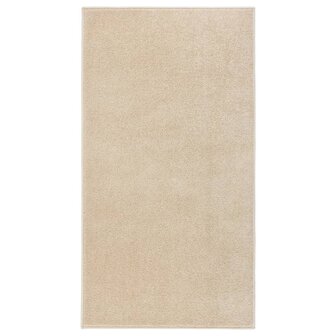 Vloerkleed kortpolig 80x150 cm beige 1