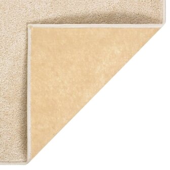 Vloerkleed kortpolig 80x150 cm beige 6