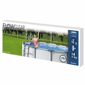 Bestway Flowclear Zwembadladder met 4 treden 132 cm 8