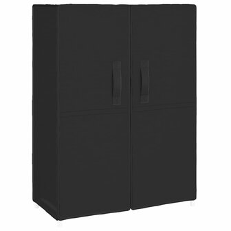 Schoenenkast 60x30x90 cm stof zwart 2