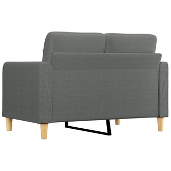 Tweezitsbank 120 cm stof donkergrijs 5