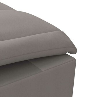 Massage chaise longue met bolster stof taupe 8