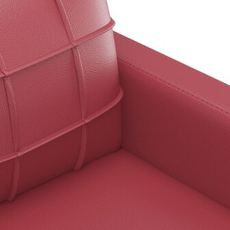 2-delige Loungeset met kussens kunstleer wijnrood 5