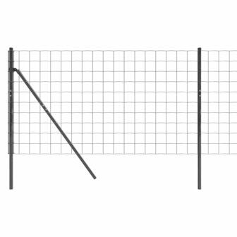 Draadgaashek 1x10 m gegalvaniseerd staal antracietkleurig 4