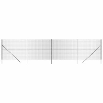 Draadgaashek 1,4x10 m gegalvaniseerd staal antracietkleurig 2