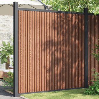 Schuttingpaneel 180x186 cm HKC bruin 3