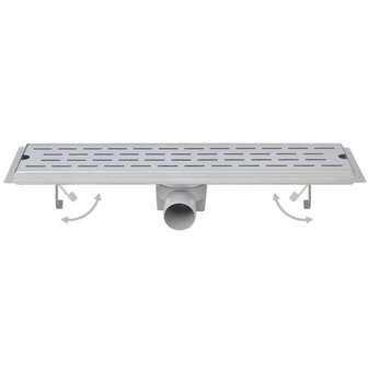 Doucheafvoer 2 st rechthoekig bubbel 630x140 mm roestvrij staal 3