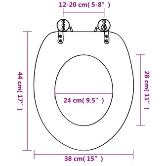 Toiletbrillen met deksels 2 st zeester MDF 9