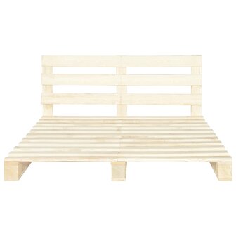 Bedframe pallet massief grenenhout 160x200 cm 3