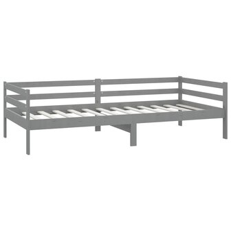 Slaapbank massief grenenhout grijs 90x200 cm 5