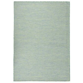 Buitenkleed platgeweven 200x280 cm turquoise 1