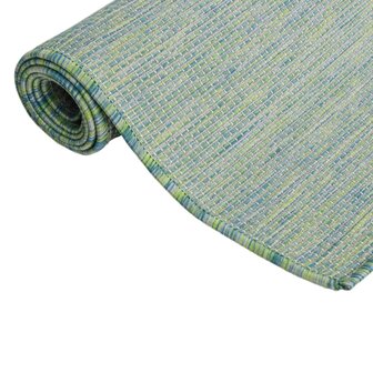 Buitenkleed platgeweven 200x280 cm turquoise 3