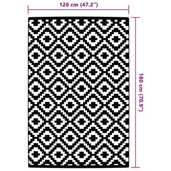 Buitenkleed ARAKIL 120x180 cm PP grijs 6