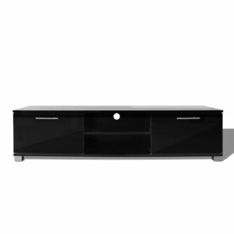 Tv-meubel 120x40,5x35 cm hoogglans zwart 3