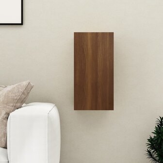 Tv-meubel 30,5x30x60 cm bewerkt hout bruin eikenkleur 1