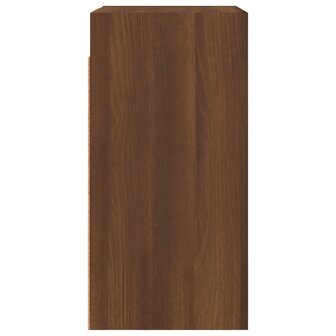 Tv-meubel 30,5x30x60 cm bewerkt hout bruin eikenkleur 4