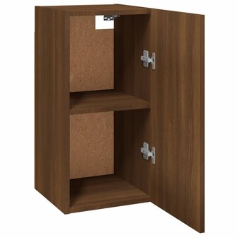 Tv-meubel 30,5x30x60 cm bewerkt hout bruin eikenkleur 5