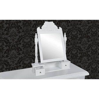 Kaptafel met draaiende rechthoekige spiegel MDF  2