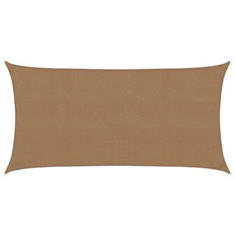 Zonnezeil 160 g/m&sup2; 2x3,5 m HDPE taupe 2