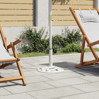 Parasolvoet 9 kg 40 cm gietijzer wit 1