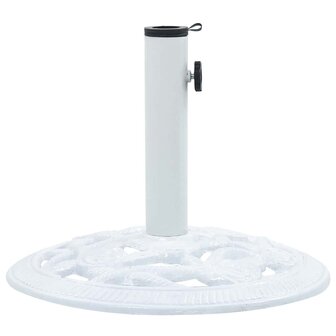 Parasolvoet 9 kg 40 cm gietijzer wit 2