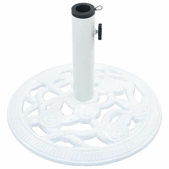 Parasolvoet 9 kg 40 cm gietijzer wit 5
