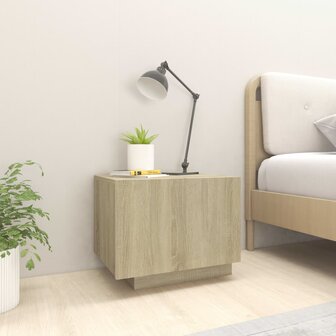 Nachtkastje 100x35x40 cm bewerkt hout sonoma eikenkleurig 3