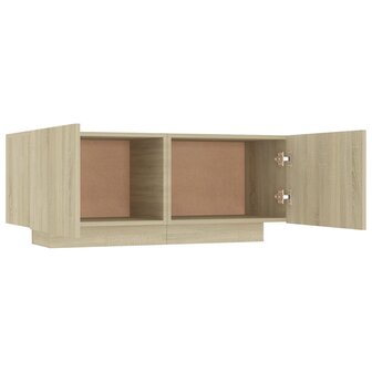 Nachtkastje 100x35x40 cm bewerkt hout sonoma eikenkleurig 6