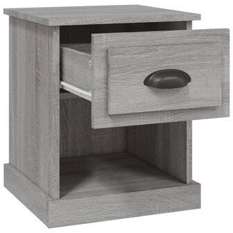 Nachtkastje 39x39x47,5 cm bewerkt hout grijs sonoma eikenkleur 6