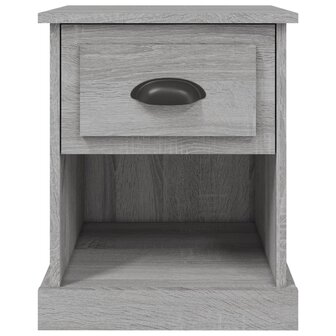 Nachtkastje 39x39x47,5 cm bewerkt hout grijs sonoma eikenkleur 7