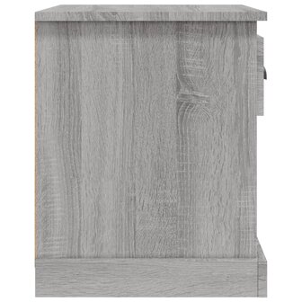 Nachtkastje 39x39x47,5 cm bewerkt hout grijs sonoma eikenkleur 8