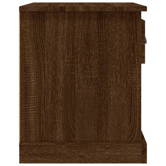 Nachtkastje 39x39x47,5 cm bewerkt hout bruin eikenkleur 8