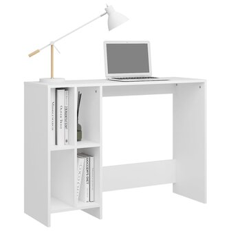 Bureau 102,5x35x75 cm bewerkt hout wit 5