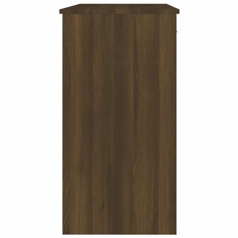 Bureau 80x40x75 cm bewerkt hout bruin eikenkleur 5