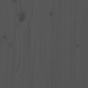 Hoofdbord wandmontage 141x3x63 cm massief grenenhout grijs 7
