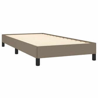 Bedframe zonder matras 90x190 cm stof taupe 4