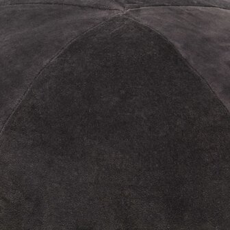 Poef 50x35 cm katoenfluweel antraciet  2